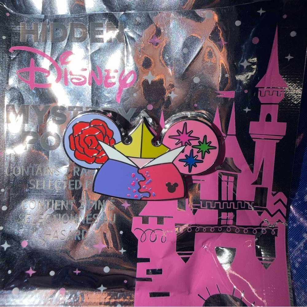 New 2025 Disneyland Hidden Mickey Disney Wave B SleepingBeauty Aurora Chaser Pin